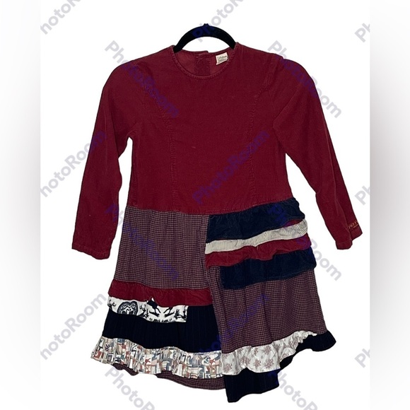 Jottum Holland Corduroy Layered Dress Sz 10 - Picture 2 of 10